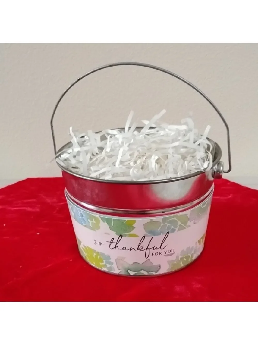 D- Floral Thankful Party Bucket